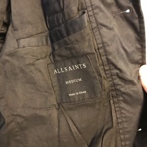 All Saints black coat